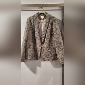Loft Women's Leopard Print Blazer